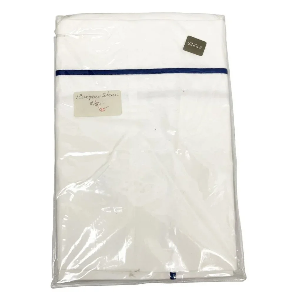 NEW Yves‎ Delmore Athena Saphir European Sham 26x26 $150 Retail